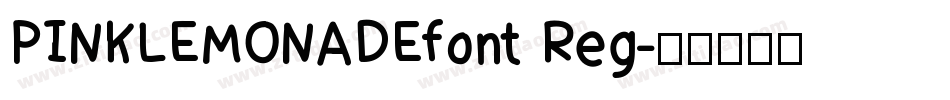 PINKLEMONADEfont Reg字体转换